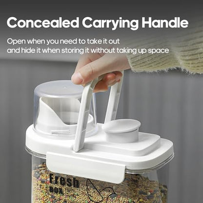 3 Qt/2.8 L Bird Seed Storage Container with Lids Airtight Measuring Cup, Bird Seed Dispenser Pet Food Container Are Used to Store Bird Food, Chicken Feed BPA Free (2.8L, Green) - color: 2.8L/Green