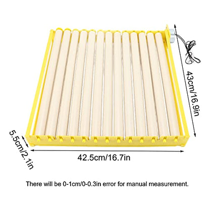 GLOGLOW Egg Incubation Tray, 13 Roller Turner | 16.9x16.7x2.1in Poultry Hatchery Equipment, 156 Quail Egg Capacity, Automatic Turner, For Chicken Duck Quail Farming - color: #1