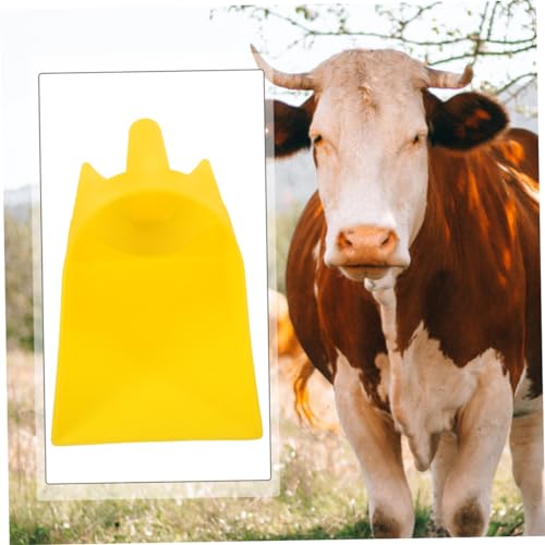 UPKOCH Large Plastic Feed Scoop for Livestock Heavy Duty Animal Feed Shovel 2-Piece Set for Farm and Garden Use