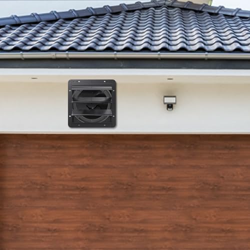 12 Inch Aluminum Automatic Shutter Louver Vent (No Fan Blades and Motor) for Home Attics, Workshops, Barn, Greenhouse - size: 12 Inch