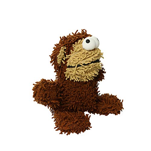 MIGHTY® 2 Pack Microfiber Medium Monkey Dog Toys | Ultra Durable Plush Toy with Multiple Layers & Reinforced Seams , Washable and Floats , Mighty® Construction - color: 2PK Brown Monkey