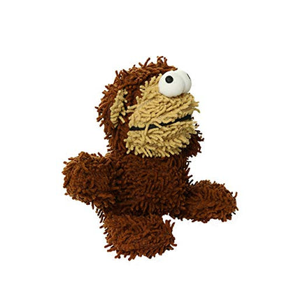 MIGHTY® 2 Pack Microfiber Medium Monkey Dog Toys | Ultra Durable Plush Toy with Multiple Layers & Reinforced Seams , Washable and Floats , Mighty® Construction - color: 2PK Brown Monkey