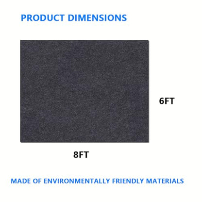 Chicken Coop Mat，Under Chicken House Mat——Absorbent Mat，Backing Prevents Liquid and Chicken Manure Penetration,Soft Material, Non-Slip Backing，Washable,Keeps Chicken House Floors Clean (8 FT x 6 FT) - size: 8 FT x 6 FT