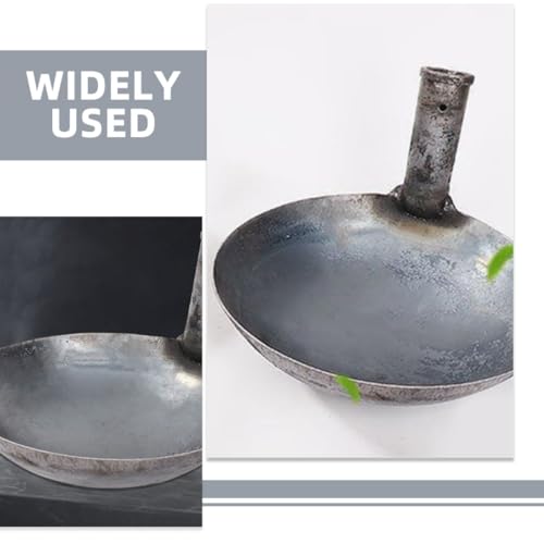 Thickened Iron Ladle Spoon with 21cm Long Handle, Reusable Water Scoop for Gardening and Industrial Use, Sturdy Iron Water Ladle for Cooking and Livestock Feeding