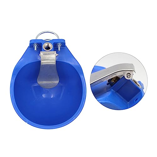 UKCOCO Large Plastic Cow Water Bowl Farm Grade Drinking Trough for Cattle Horses Goats and Sheep Float Valve