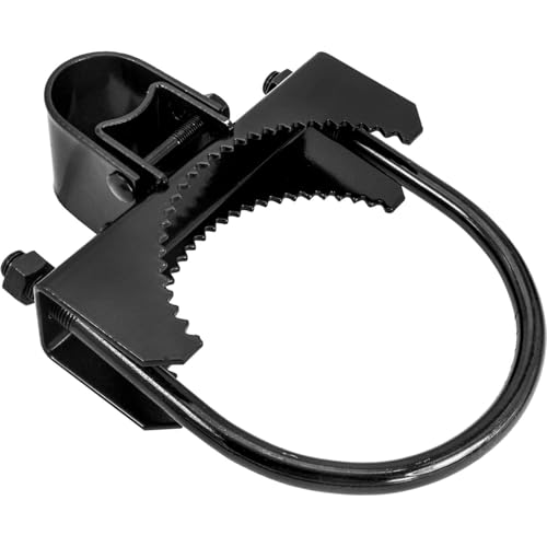 Black 6-5/8" x 1-5/8" or 1-7/8" Bulldog Hinge - Powder Coated - Pressed Steel - size: BLACK 6-5/8" (EACH)