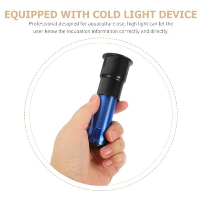 Handheld Egg Candler with Cold Led Light for Chicken Duck Goose Egg Incubation and Hatching Portable Candling Lamp for Farm Testing - color: Blue