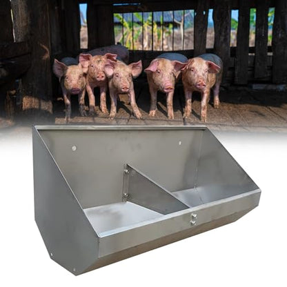 Feeding Troughs for Livestock/Piggery/Sheds Pen/Farms, Long 70 90 120 150 180 CM 2M Pig Food and Hay Feeder, Heavy-Duty Poultry Hog Feed Trough, Easy to Clean(0.7m/2.3ft - 2bit) - size: 0.7m/2.3ft - 2bit