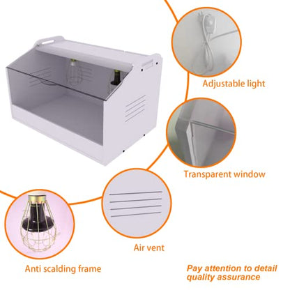 Brooder Box for Chicks ，Chick Brooder Heat up to 35 Chicks with Heat Lamp Set Brooder Box，Suitable for Chicks/Duck/Parrot/Lizard （31" X 16" X 16"） - size: 31" X 16" X 16"