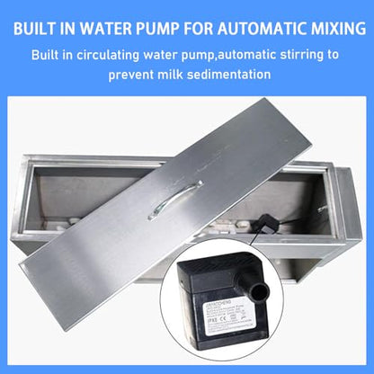 Automatic Pig Milk Feeding Machine | Piglet Milk feeders for Multiple Piglets Nipple | Piglet Feeder with Sound | 10/14 Nipple Silicone Piglet Feeding Station | for Lambs and Small Cattle (10 Heads) - size: 10 heads