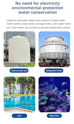 Float Valve,3/4 Inner Top Water Automatic Float Valve Water Level Control Valve, Uesd for Water Tank, Solar Energy, livestock pond,Auto Pot, Aquarium. - size: 3/4 Inner Top Float Valve