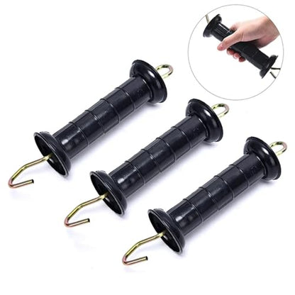 8pcs Heavy Duty Electric Fence Arch Hook Gate Handle Spring Inside Insulator