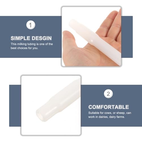Portable Silicone Milking Tube Connector for Electric Milking Machines Food Grade Hose Accessory for Cows