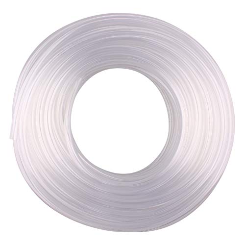 DERNORD PVC Tubing 3/8"ID X 1/2"OD Flexible Clear Vinyl Hose 100 Feet for Food Grade - size: 100 Feet, style: 3/8"ID X 1/2"OD