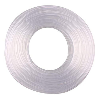 DERNORD PVC Tubing 3/8"ID X 1/2"OD Flexible Clear Vinyl Hose 100 Feet for Food Grade - size: 100 Feet, style: 3/8"ID X 1/2"OD