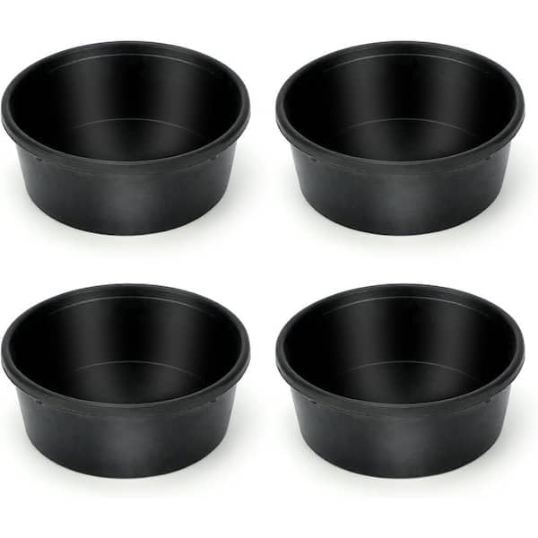 For Rubber Feeder Pan 4 qt. 1 gal. Utility Bucket Rubber Bowl Chicken Bath Livestock Water Bowl