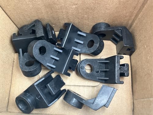 8PCS Universal Electric Radiator Fan Mounting Kit, L-Shape Fan Bracket Feet Mount Legs Install Tab Plastic Electric Engine Intercooler Cooling Fan Mounting Tabs