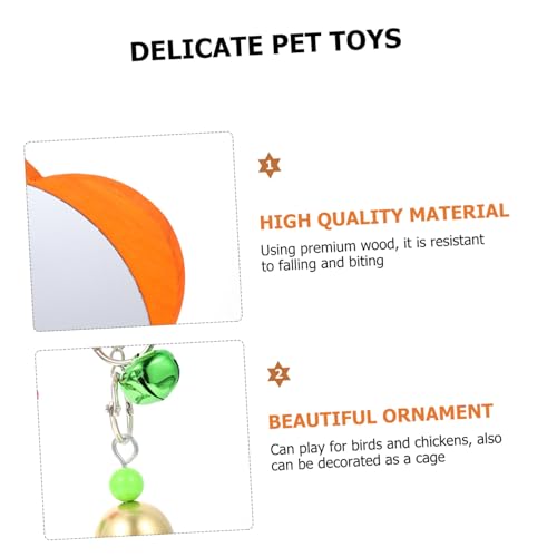 Acrylic Chicken Mirror with Hanging Ring for Pet Birds and Hens Sturdy Chew-Resistant Bird Accessory for Coop Entertainment and Stress Relief