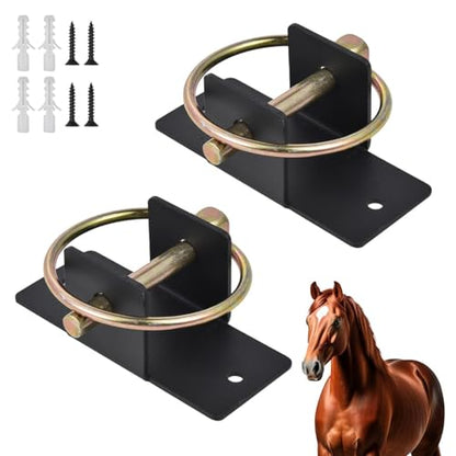 Stall Bucket Hook,Grain Feed Hanger with Pin,Locking Pin Bucket Hanger - for Stall Stable Barn Fence Kennel Tractor Horse Livestock