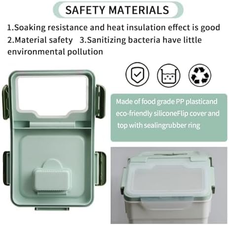 4 Pack Grain Food Storage Container, 20LB Airtight Rice Bin Storage Bucket with Spoon and Measuring Cup, Large Flour Dispenser Container Set 80LB Total Capacity, Green - color: 30lbs,4Pcs,Green