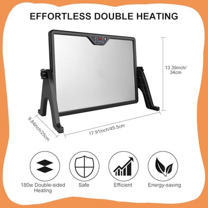 Chicken Coop Radiant Heat Panel, 180W Heater with Built-in Thermostat | Remote Control • Energy Saving • Safe for Chicks & Small Animals