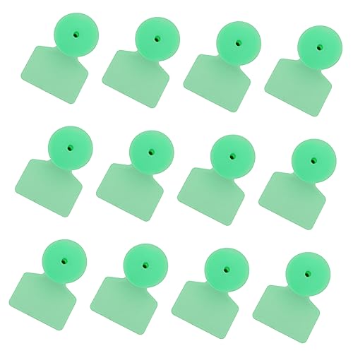 Levemolo Pig Ear Tag 100-Pack for Farm Animal Identification Waterproof Cattle Ear Tags Applicator Blank for Cows Goats and Pigs