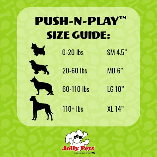 Jolly Pets 3-Inch Push-n-Play, Blue - color: Blue, size: 3 in/Mini