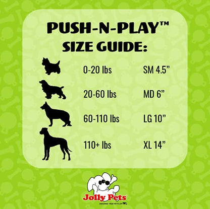 Jolly Pets 3-Inch Push-n-Play, Blue - color: Blue, size: 3 in/Mini