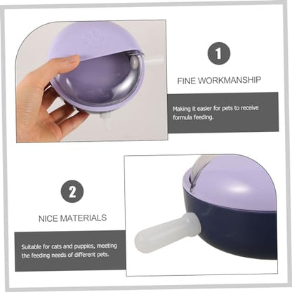 YARNOW Bowl Pacifiers for Puppies Kittens Spillproof Pet Feeder for Animals Easy to Clean Bowl for Newborns