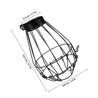 ERINGOGO Reptile Heat Lamp Cage Guard Heating Lamp Cover Iron Mesh Insulation Shade for Terrarium Anti-Scald Protection for Reptiles 5.70 X 3.46 X 3.46 in 1 Pack