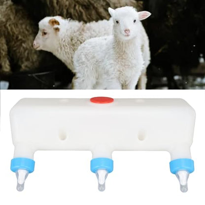 Small Animal Milk Feeder 3 Nipple Versatile Feeding Bottle for Piglets Puppies Lambs and Goats Farm Drinking Equipment Control for Efficient Nursing