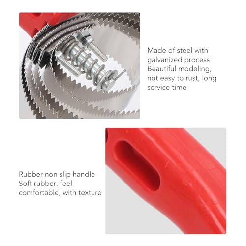 Curry Combs, Curry Comb Horse Brush, Double Sided Livestock Shedding Comb, 3pcs Sided Stainless Horse Curry Comb 4 Rings 5 Rings 6 Rings with Soft Touch Grip for Sheep, Cattle