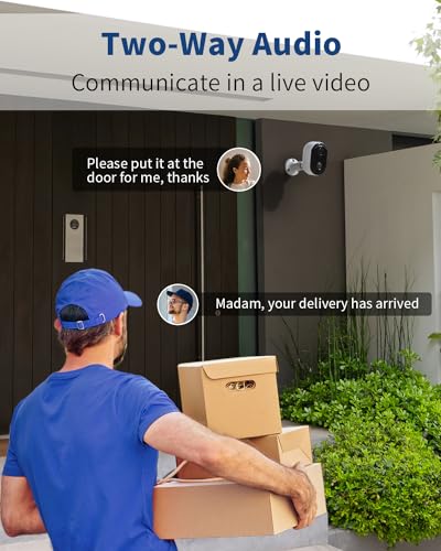 Security Cameras Wireless Outdoor, Battery Powered 2k Color Night Vision, AI Motion Detection, IP66 Weatherproof, 2-Way Talk, SD/Cloud Storage, 2.4Ghz WiFi Cameras for Home Security(with Solar Panel) - style: Solar Powered Cam