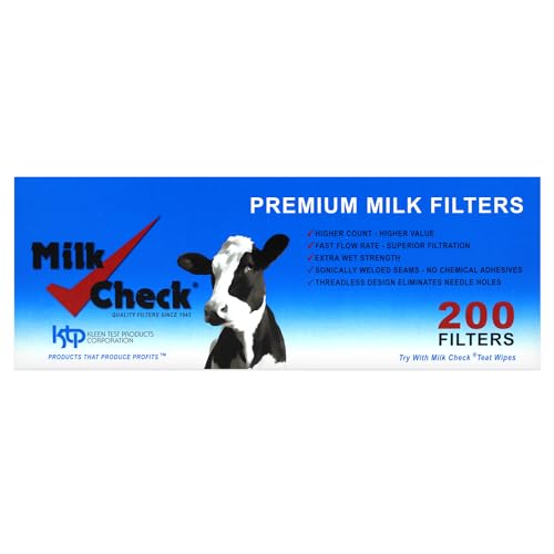 Milk Check Pipeline Sock Filters. (2 1/4 x 12") 1 box of 200 filters - style: 2 1/4 x 12"