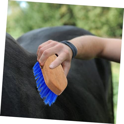 Abaodam Durable Horse Grooming Brush with Stiff Bristle Ergonomic Design for Easy Cleaning of Horses Cattle and Donkeys Reliable Material for Gentle Grooming Experience