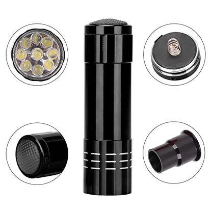 Rechargeable LED Egg Candler with Brightness Non Slip Base Portable Candling Lamp for Chicken Quail Duck and Goose Eggs - color: Black