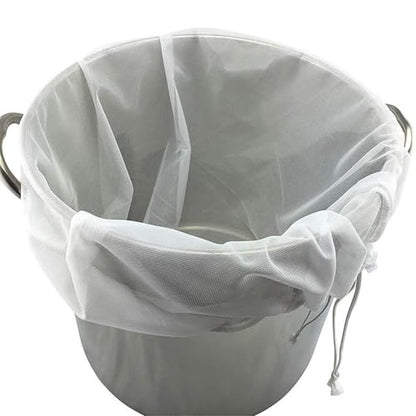 Strong Double Stitched Filter Bags Sturdy Brewing Meshes Filter Bags for Beer and Soys Milk with Drawstring Design