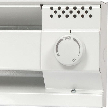 Cadet Single Pole Built-In Thermostat Kit for Electric Baseboard Heaters (Model: BTF1W), 22 Amp, White