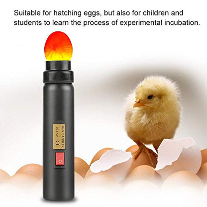 Yosoo LED Light Egg Candler Tester Auto Mini Lighting Brooder Hatcher Incubator for Experiment Exclusive of Eggs Quails