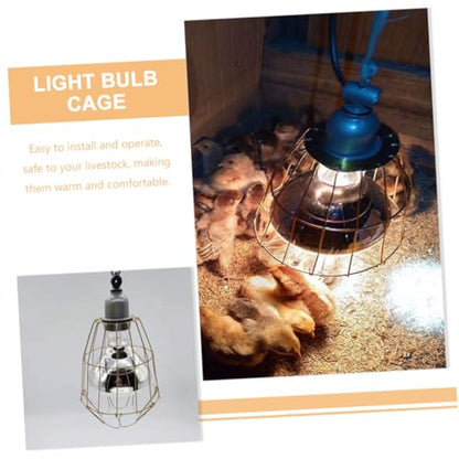 BESPORTBLE 3Pcs Waterproof Heating Lamp Covers Heat-Resistant Bulb Cages for Livestock and Reptile Use Sturdy Protectors Scald Mesh Design