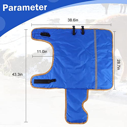 Calf Blankets Jacket for Calves - Calf Coat Keep Warmming, Soft Calf Cow Goat Dog Warm Clothes Comfortable Freezing Resistance1 Cold Proof Oxford Cloth Waterproof (Blue Yellow 2 PCS) - color: Blue Yellow 2 PCS