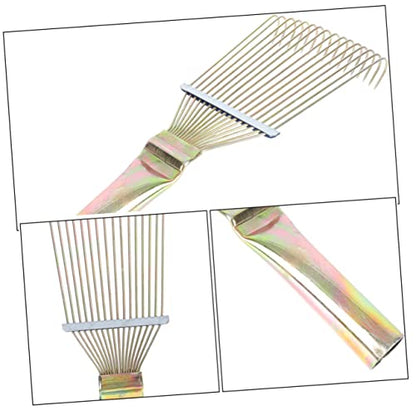 TOYANDONA Horse Grooming Brush Rake for Cattle and Livestock Lightweight Pet Hair Tool with Skid Handle Mud and for Easy Grooming