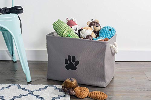 Bone Dry Pet Storage Collection Collapsible Bin, Small Rectangle, Gray - color: Gray, size: Small Rectangle