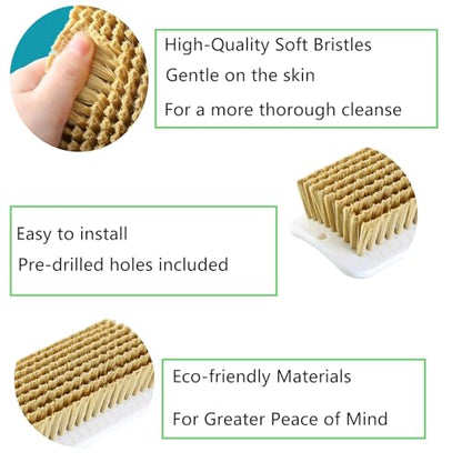 2 Pcs Pig Enrichment Toy, Self-Grooming and Scratch Brush for Mini Pigs, Encourage Natural Behavior, Relieve Stress, Suitable for Installation on Outdoor Trees, Fences, Wooden Stakes, and Pigsties