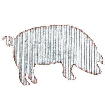 Design Corrugated Metal Pig Wall Farmhouse or Farm Decor
