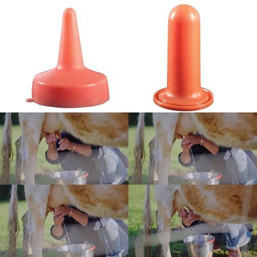 Rubber Milk Drink Calf Feeder Calf Nursing Bucket Nipple Soft Rubber Teats for Cattle and Livestock Cattle Feeding Supplies - color: A