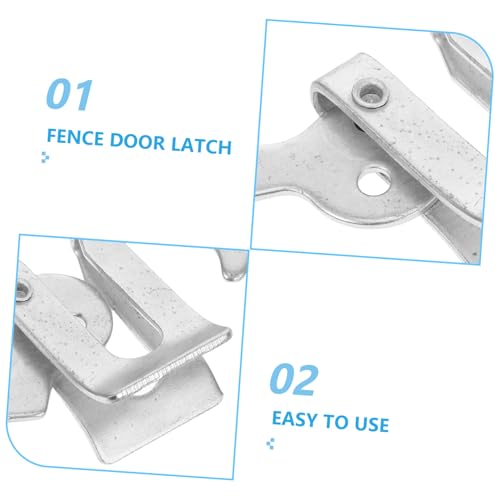 Kisangel 5pcs Pig Enclosure Gate Latch Lock Kit for Farrowing Crates and Nursery Pens Construction for Secure Livestock Safety Outdoors