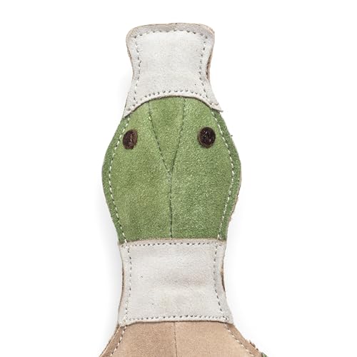 Fuzzl Eco Leather Dudley Duck Toy Natural and Tough Dog Toys - Long Lasting Chew Toys for Aggressive Chewers - Strong Dog Toy for Dogs and Puppy - style: Duck
