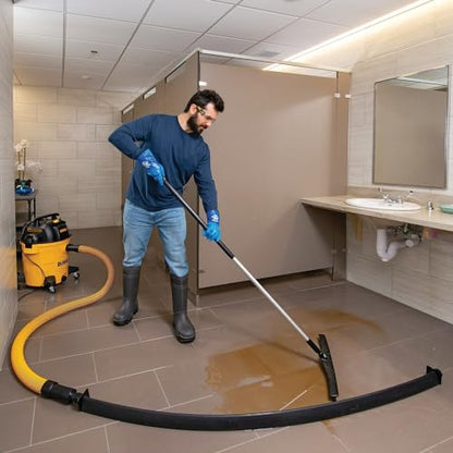 PIG Water Vacuum Barrier for Basement Flooding and Pressure Washing Indoor Spaces | Used with Wet/Dry Vacuum | Portable Water Removal | 4" W x 6’ L x 2.25" H | PM50805