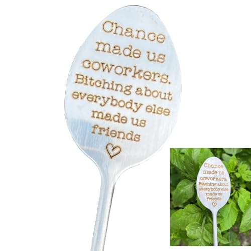 Garden Plant Marker Friendship Gift for Women Gardeners, Plant Stake Label Sign Tag Gardening Gifts for Woman Plant Lovers, Metal Garden Decoration (Made Us Friends) - style: Made Us Friends
